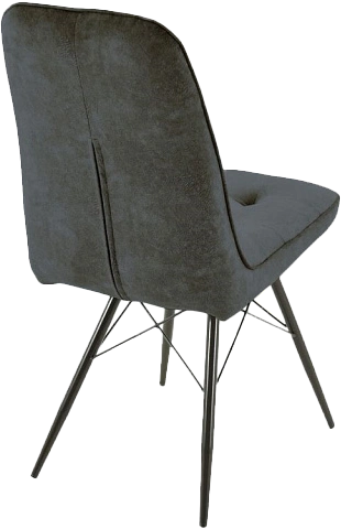 Стул Бордо, мягкий, милано 12, велюр, каркас паук черный 