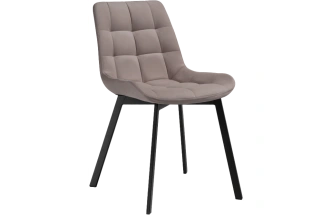 Стул Челси, на металлокаркасе, латте / черный