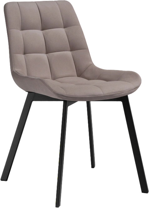 Стул Челси, на металлокаркасе, латте / черный