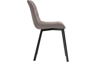 Стул Челси, на металлокаркасе, латте / черный