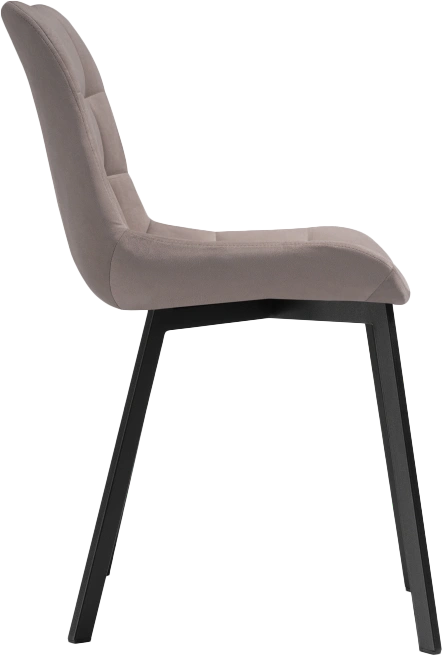 Стул Челси, на металлокаркасе, латте / черный