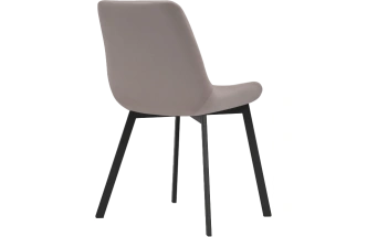 Стул Челси, на металлокаркасе, латте / черный