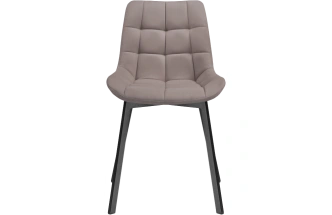 Стул Челси, на металлокаркасе, латте / черный