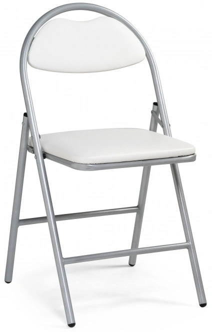 Стул Gikat, складной, белый полимер / светлый мусс