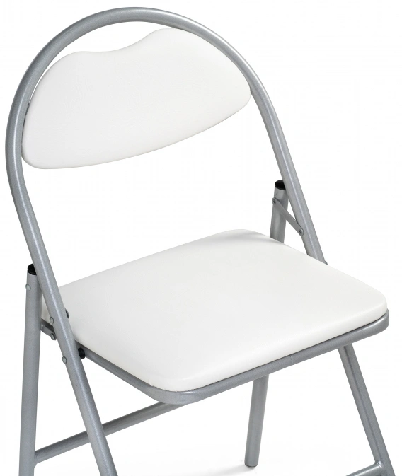Стул Gikat, складной, белый полимер / светлый мусс