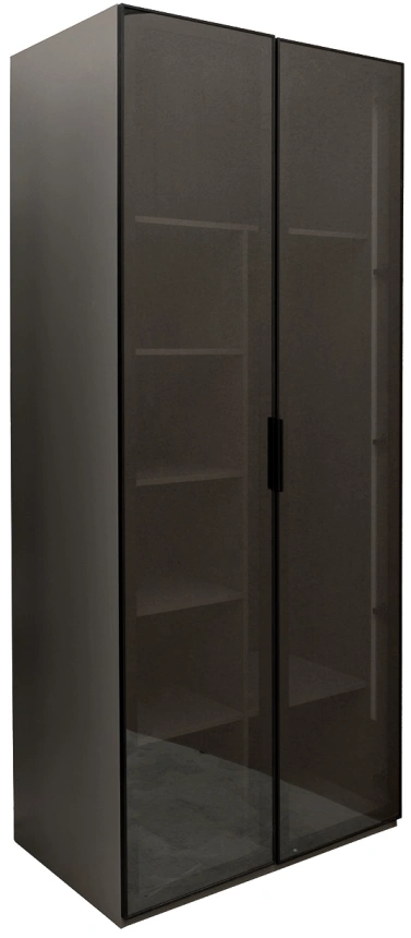 Шкаф двухдверный Alto, 100x57x228.5, распашной с полками, серый кобальт