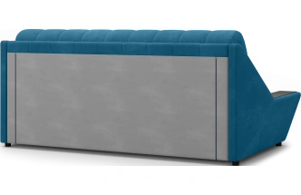 Диван прямой Канзас 180, модель 065, Maxx 754 (синий) / венге