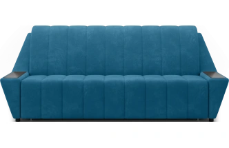 Диван прямой Канзас 180, модель 065, Maxx 754 (синий) / венге
