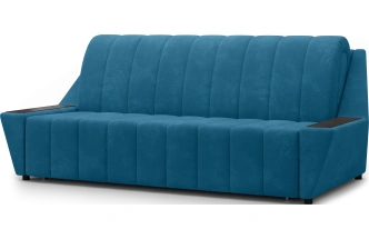 Диван прямой Канзас 180, модель 065, Maxx 754 (синий) / венге