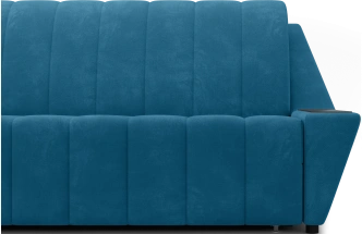 Диван прямой Канзас 180, модель 065, Maxx 754 (синий) / венге