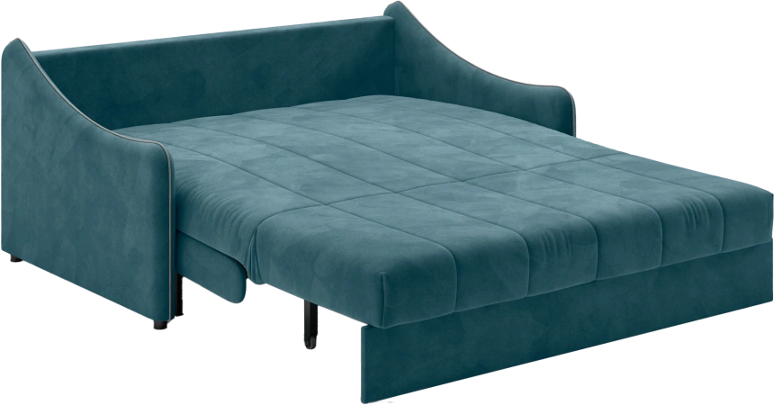 ​Диван прямой Дели 140, модель 032, Ultra Atlantic​ / Ultra Dove​ (синий)