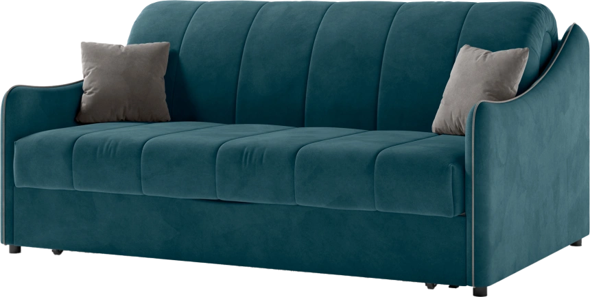 ​Диван прямой Дели 140, модель 032, Ultra Atlantic​ / Ultra Dove​ (синий)