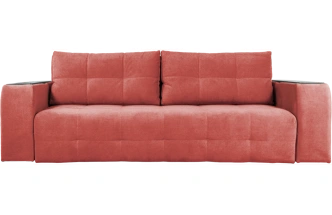 Диван прямой Бали 4, Tenerife holly berry, декор Венге