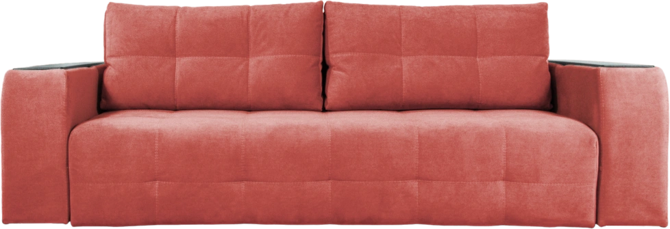 Диван прямой Бали 4, Tenerife holly berry, декор Венге