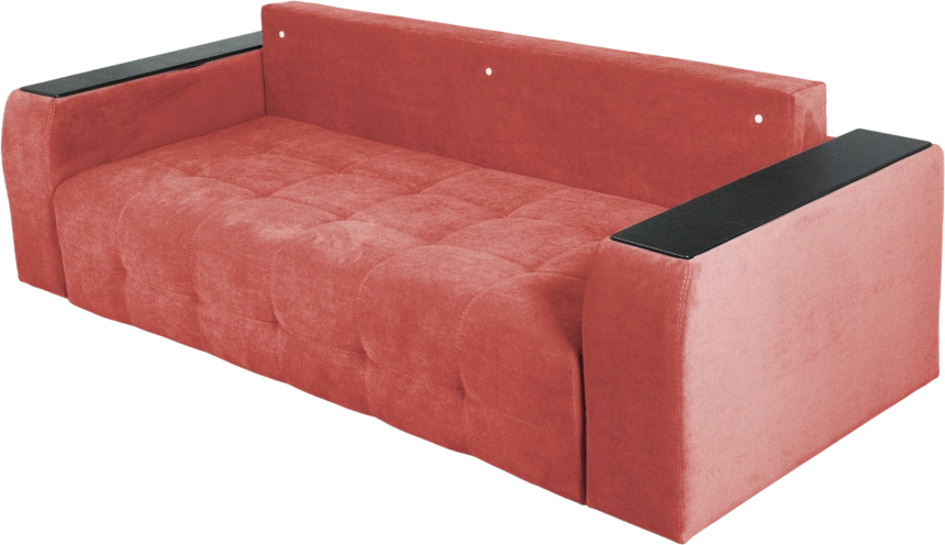 Диван прямой Бали 4, Tenerife holly berry, декор Венге