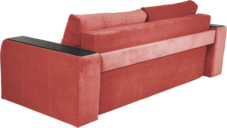 Диван прямой Бали 4, Tenerife holly berry, декор Венге