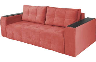 Диван прямой Бали 4, Tenerife holly berry, декор Венге