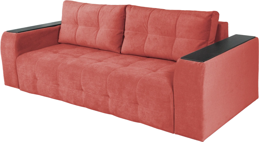 Диван прямой Бали 4, Tenerife holly berry, декор Венге