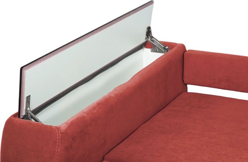 Диван прямой Бали 4, Tenerife holly berry, декор Венге