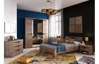 Кровать полутораспальная Соренто, 120*200, дуб стирлинг