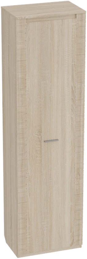Шкаф однодверный Элана, 58.5x41x208.5, распашной с полками, дуб сонома