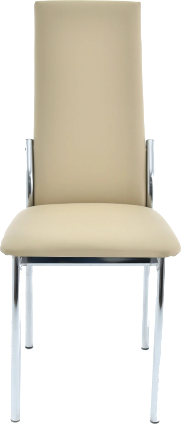 Стул Асти, мягкий, Батлер 02, экокожа, хром каркас