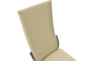 Стул Асти, мягкий, Батлер 02, экокожа, хром каркас