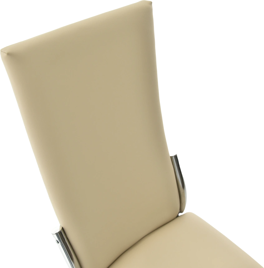 Стул Асти, мягкий, Батлер 02, экокожа, хром каркас