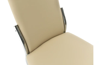 Стул Асти, мягкий, Батлер 02, экокожа, хром каркас