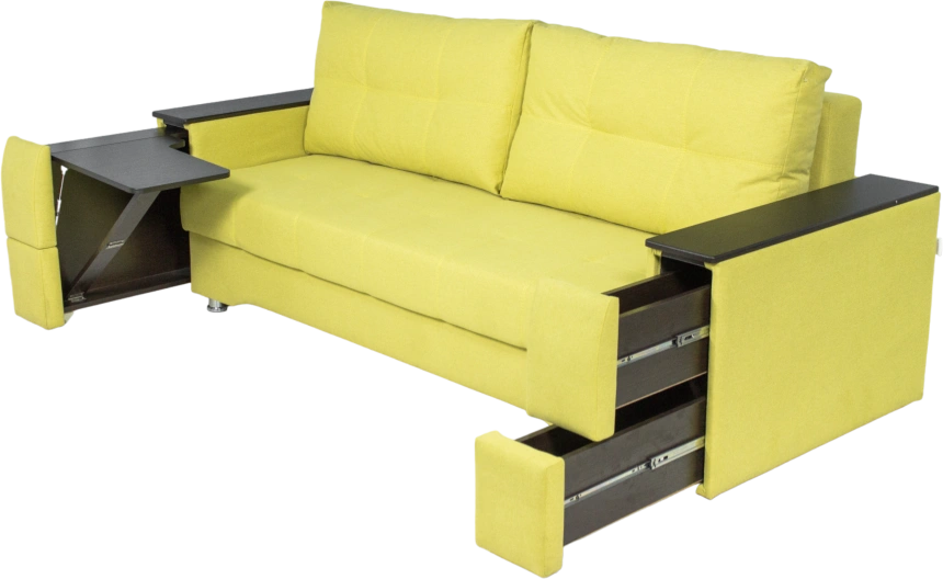 Диван прямой Атлант 2, Uno lime, Венге