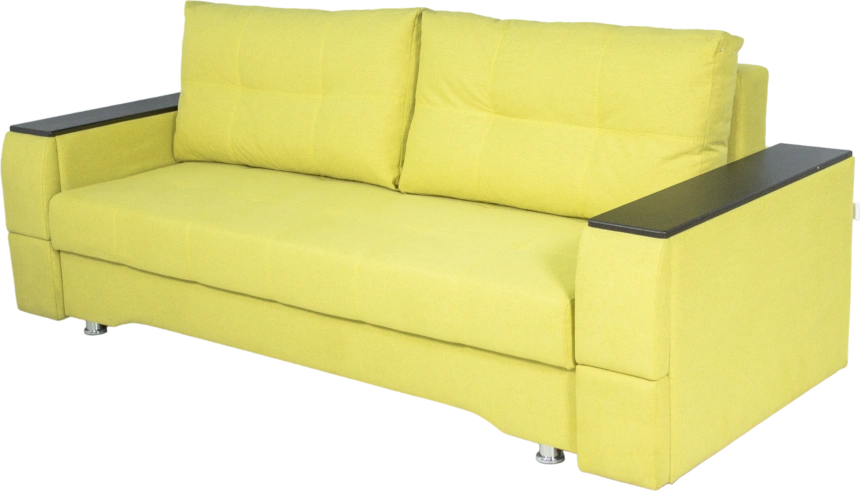 Диван прямой Атлант 2, Uno lime, Венге