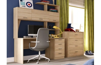 Гарнитур для молодёжной комнаты Элана, композиция 3, дуб сонома