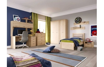 Гарнитур для молодёжной комнаты Элана, композиция 3, дуб сонома