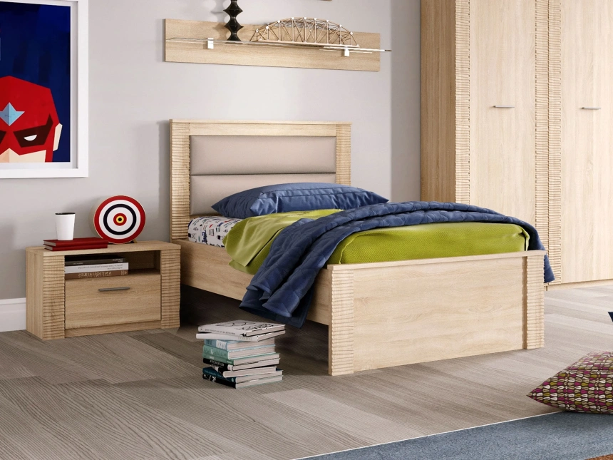 Гарнитур для молодёжной комнаты Элана, композиция 3, дуб сонома