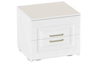 Тумба прикроватная Манхэттен, с ящиками, белый аляска / айс 06