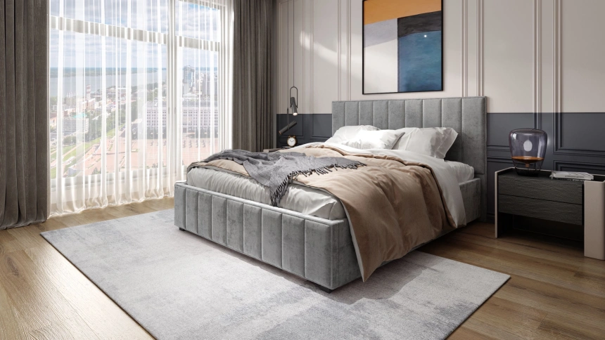 Кровать Кордова 1, мягкая, двуспальная, 180x200, Ловерс 10