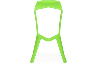 Барный табурет Mega, пластиковый, зеленый