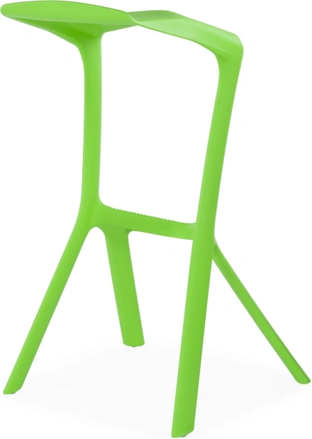 Барный табурет Mega, пластиковый, зеленый