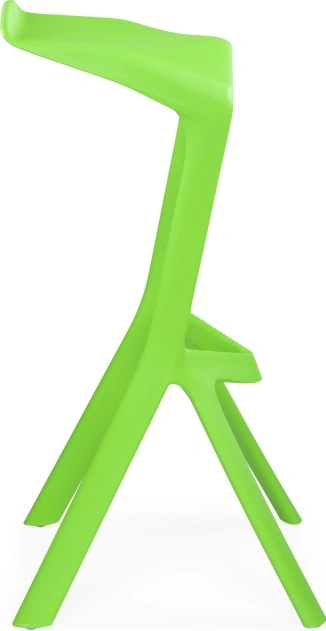 Барный табурет Mega, пластиковый, зеленый