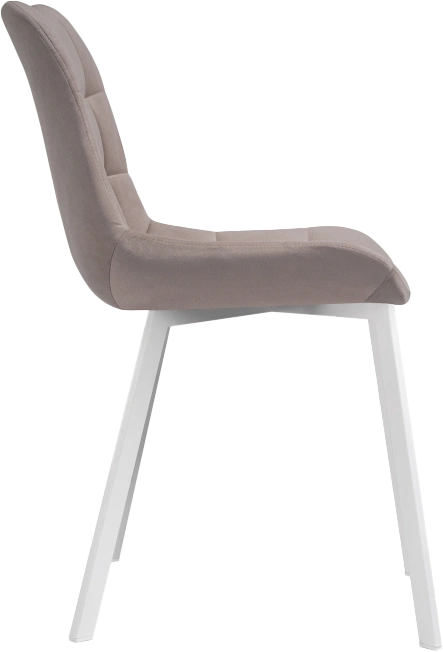 Стул Челси, на металлокаркасе, латте / белый