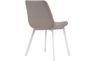 Стул Челси, на металлокаркасе, латте / белый