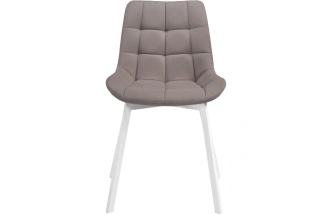 Стул Челси, на металлокаркасе, латте / белый