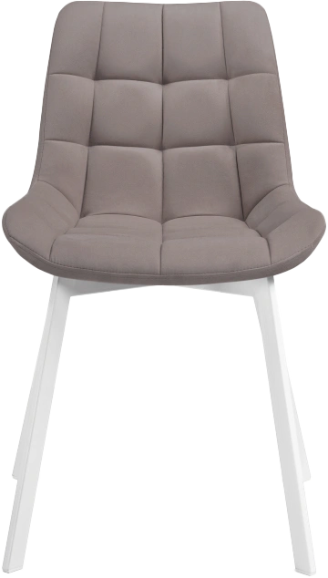 Стул Челси, на металлокаркасе, латте / белый