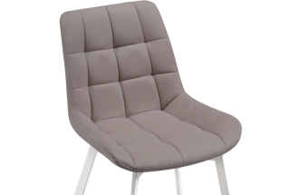 Стул Челси, на металлокаркасе, латте / белый