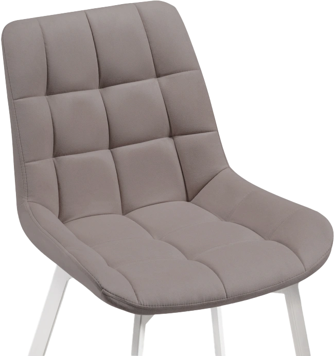 Стул Челси, на металлокаркасе, латте / белый