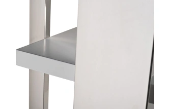 Стеллаж Michelle, открытый, белый / хром