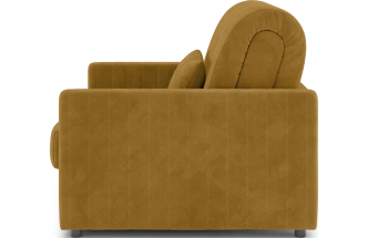 Кресло-кровать Хилтон 80, модель 139, Ultra Mustard (соломенный) / венге