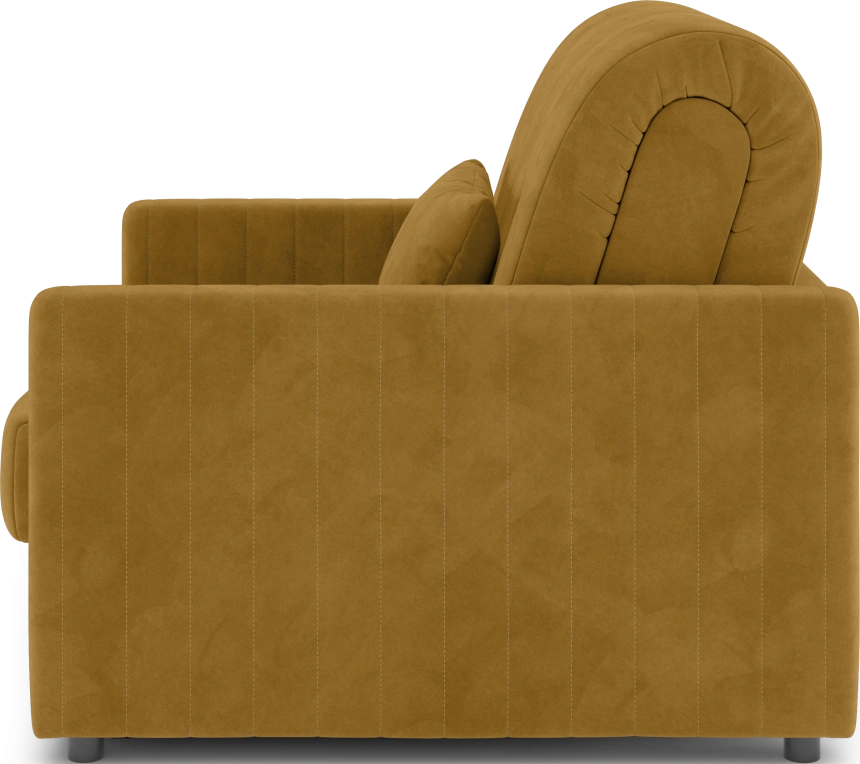 Кресло-кровать Хилтон 80, модель 139, Ultra Mustard (соломенный) / венге