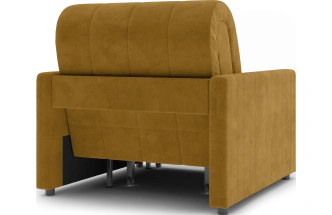 Кресло-кровать Хилтон 80, модель 139, Ultra Mustard (соломенный) / венге