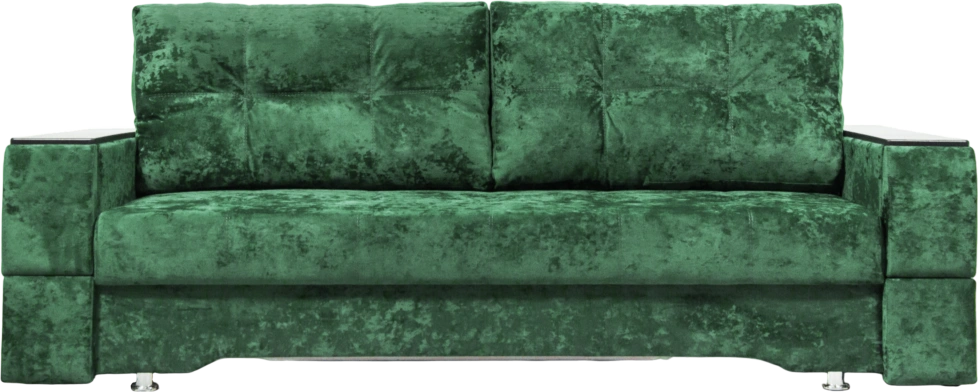 Диван прямой Атлант 2, ткань Краш 13, декор Венге